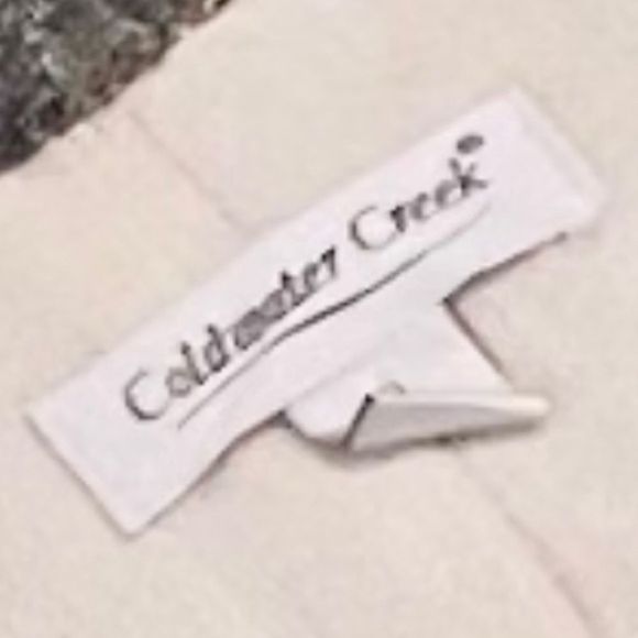 Coldwater creek metallic linen blend blazer jacket embellished cuffs size XL - Picture 12 of 12